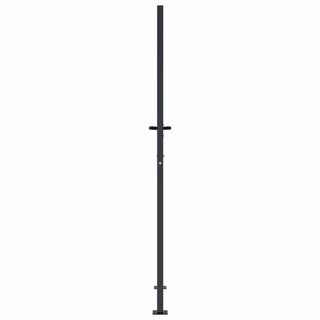 vidaXL Garden Gate Anthracite 100x175 cm Steel Tree Design 5