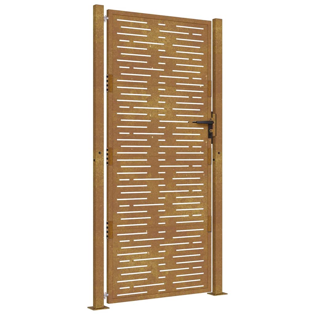 vidaXL Garden Gate 100x175 cm Corten Steel Square Design 2