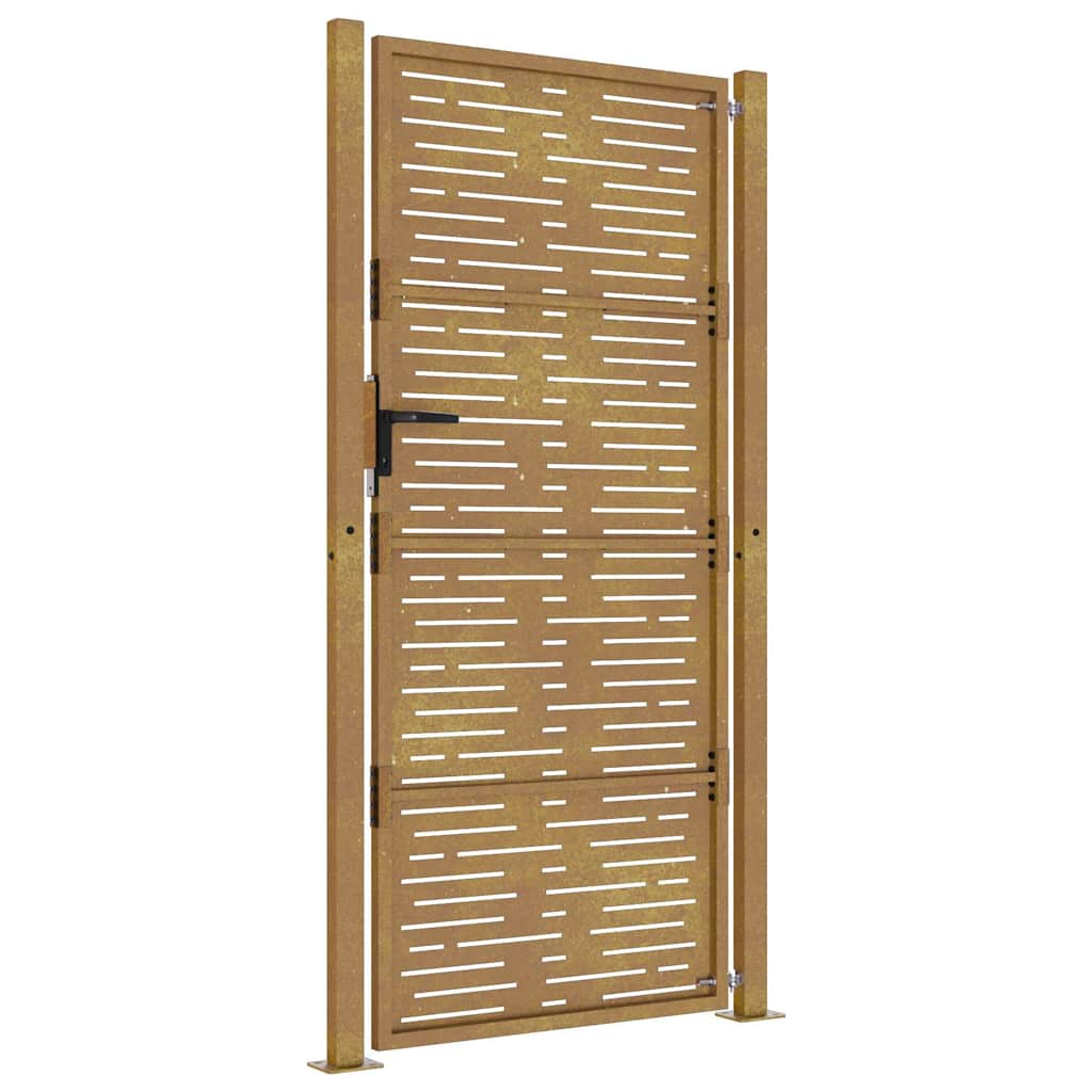 vidaXL Garden Gate 100x175 cm Corten Steel Square Design 5