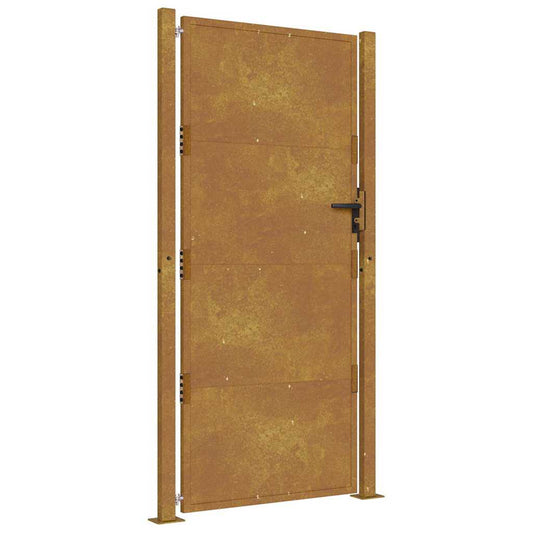 vidaXL Garden Gate 100 x 175 cm Powder-Coated Steel Black Lockable 2
