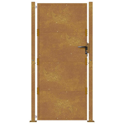 vidaXL Garden Gate 100 x 175 cm Powder-Coated Steel Black Lockable 4