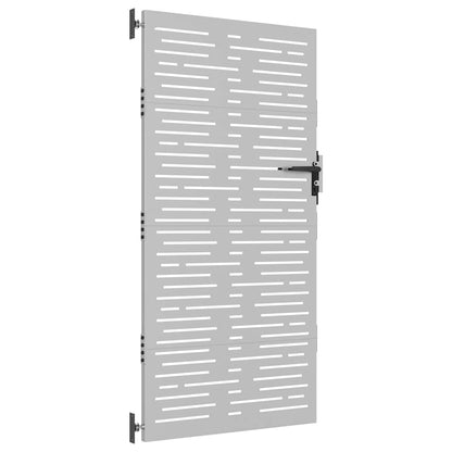 vidaXL Garden Gate 85x200 cm Corten Steel Square Design 5