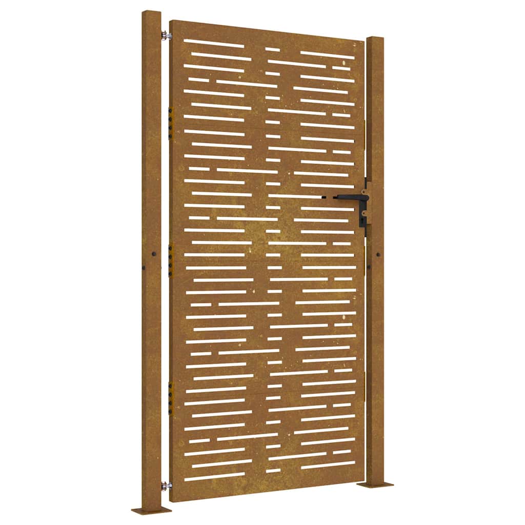 vidaXL Garden Gate 100x175 cm Corten Steel Square Design 2