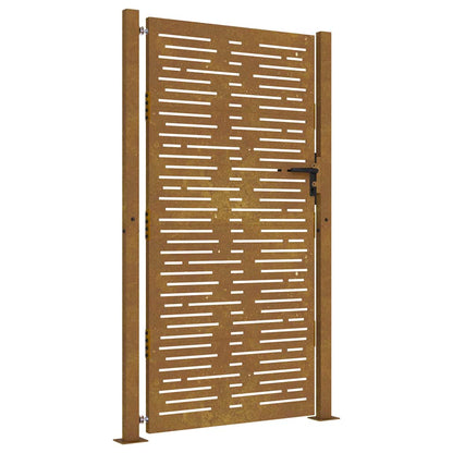 vidaXL Garden Gate 100x175 cm Corten Steel Square Design 2