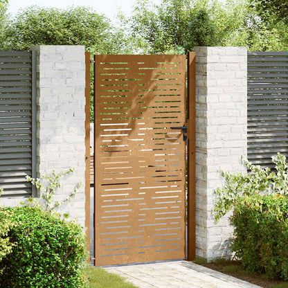 vidaXL Garden Gate 100x175 cm Corten Steel Square Design 3