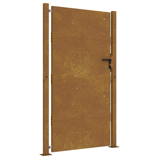 vidaXL Garden Gate 100x175 cm Corten Steel 2