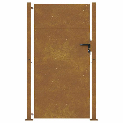 vidaXL Garden Gate 100x175 cm Corten Steel 4