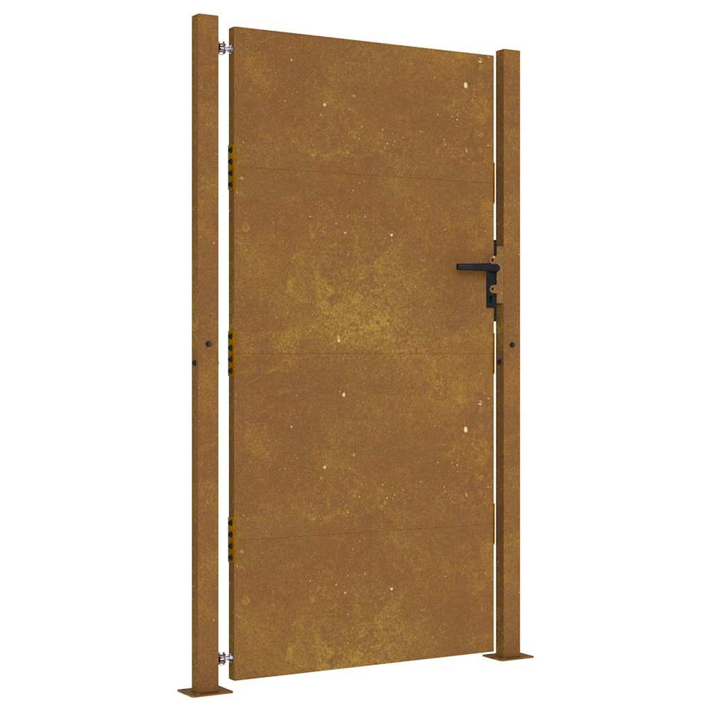 vidaXL Garden Gate 100x200 cm Corten Steel 2