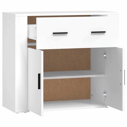 Sideboard 80x33x70 cm Engineered Wood White