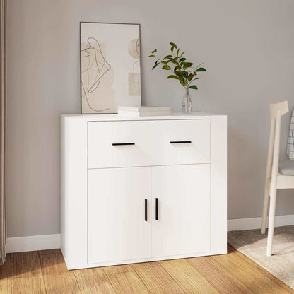 Sideboard 80x33x70 cm Engineered Wood White