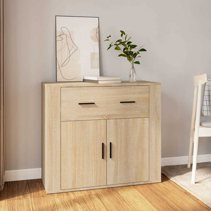 Sideboard 80x33x70 cm Engineered Wood Sonoma oak