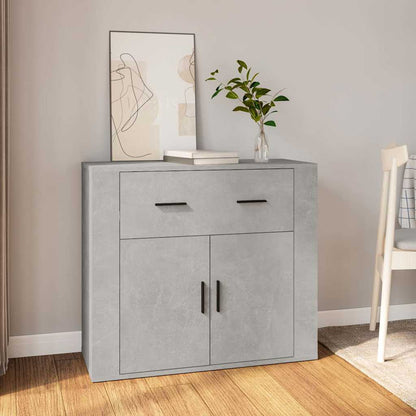 Sideboard 80x33x70 cm Engineered Wood Concrete grey