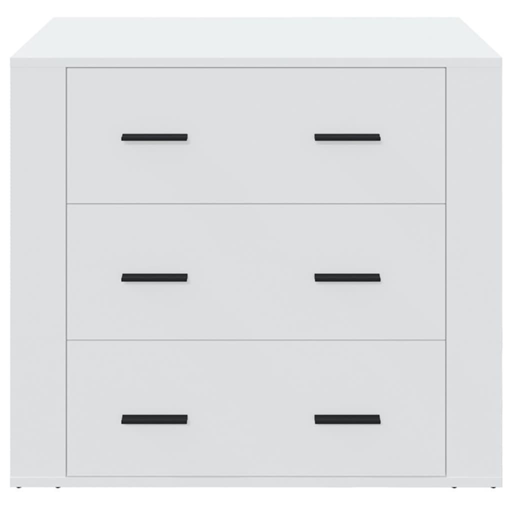 Sideboard 80x33x70 cm Engineered Wood White