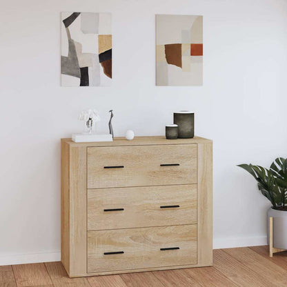 Sideboard 80x33x70 cm Engineered Wood Sonoma oak