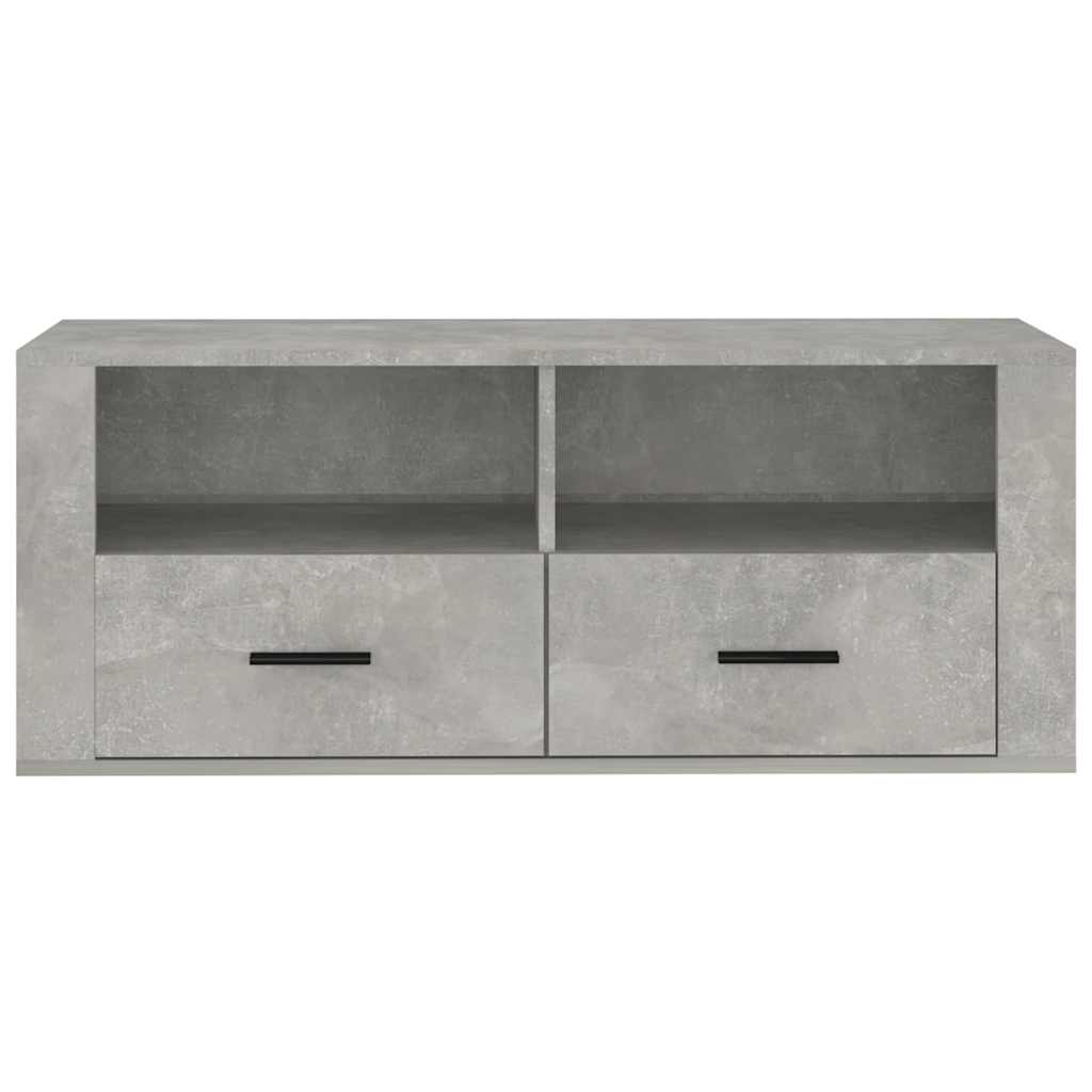 TV Cabinet 100x35x40 cm Engineered Wood Concrete grey