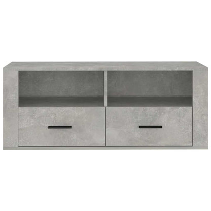 TV Cabinet 100x35x40 cm Engineered Wood Concrete grey