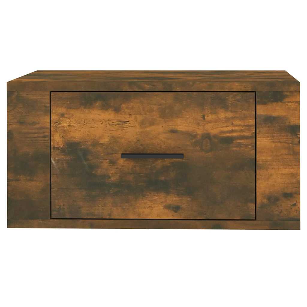 Wall-mounted Bedside Cabinet 50x36x25 cm Smoked oak