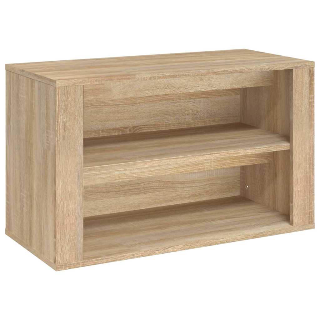Shoe Rack 75x35x45 cm Engineered Wood Sonoma oak