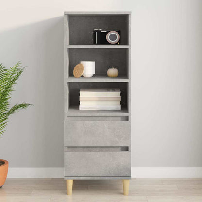 Highboard 40x36x110 cm Engineered Wood Concrete grey