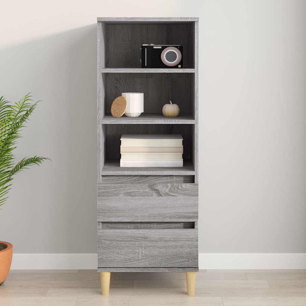 Highboard 40x36x110 cm Engineered Wood Grey sonoma