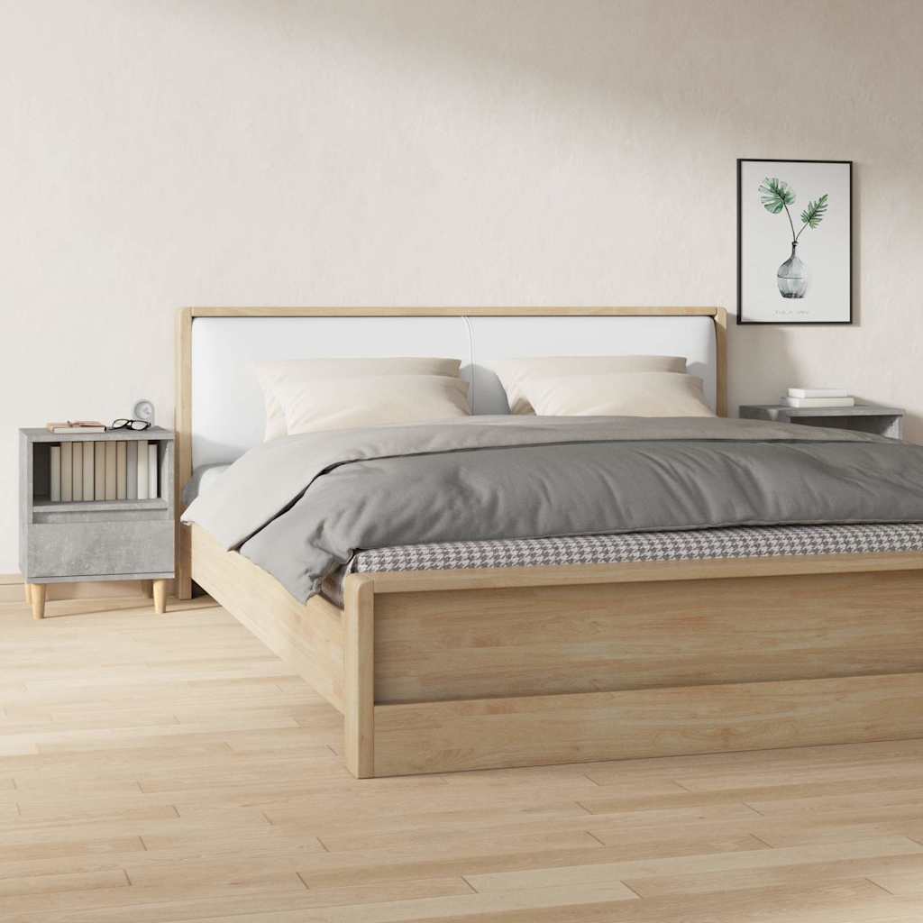Bedside Cabinet 40x35x50 cm Concrete grey