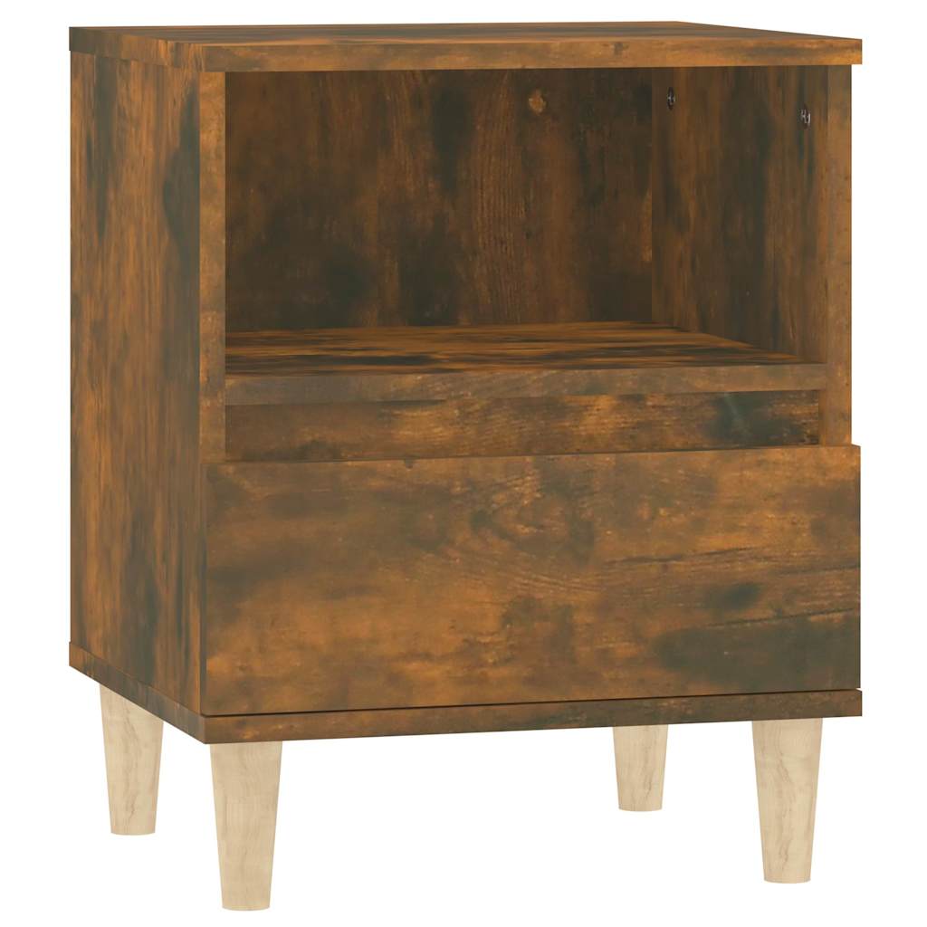 Bedside Cabinet 40x35x50 cm Smoked oak