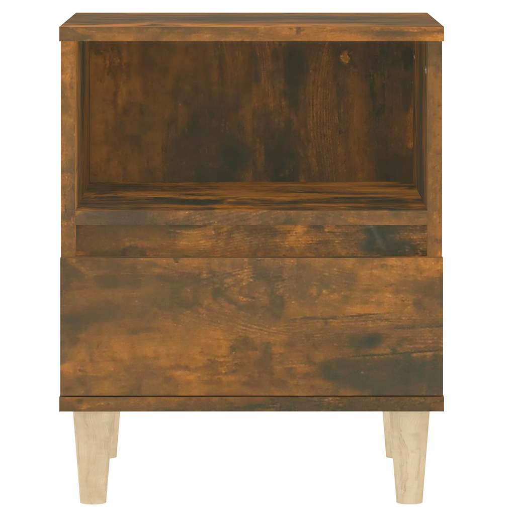 Bedside Cabinet 40x35x50 cm Smoked oak