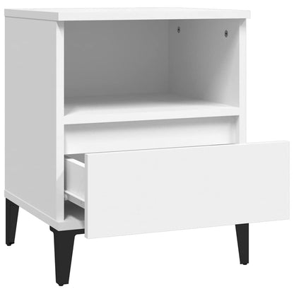 Bedside Cabinets 40x35x50 cm White