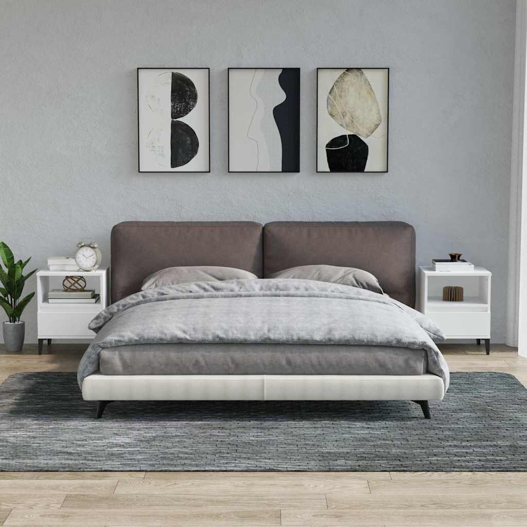 Bedside Cabinets 40x35x50 cm White