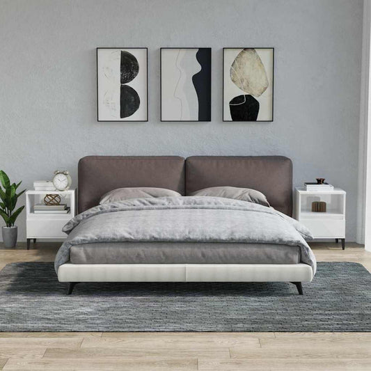Bedside Cabinets 40x35x50 cm High gloss white