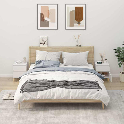 Bedside Cabinet 40x35x50 cm White