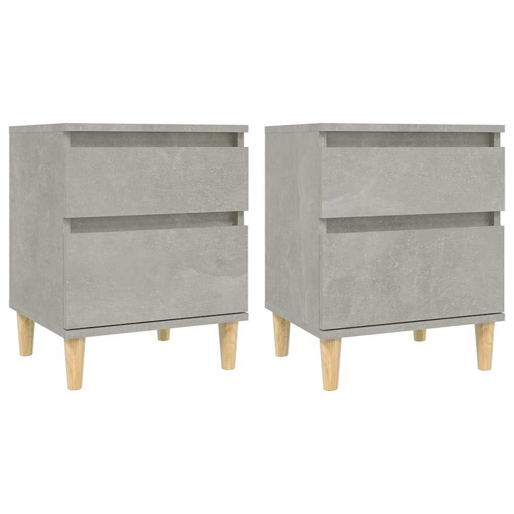 Bedside Cabinet 40x35x50 cm Concrete grey