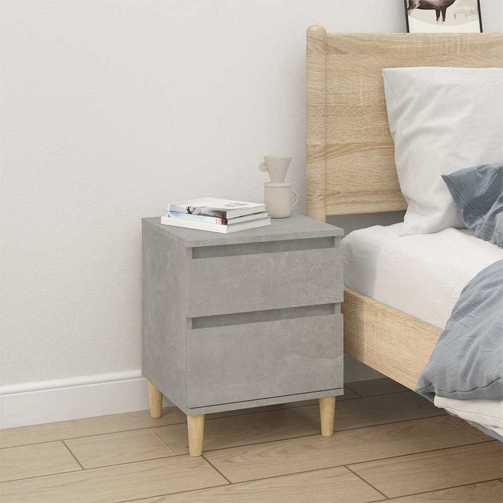 Bedside Cabinet 40x35x50 cm Concrete grey