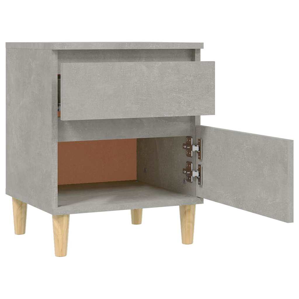 Bedside Cabinet 40x35x50 cm Concrete grey