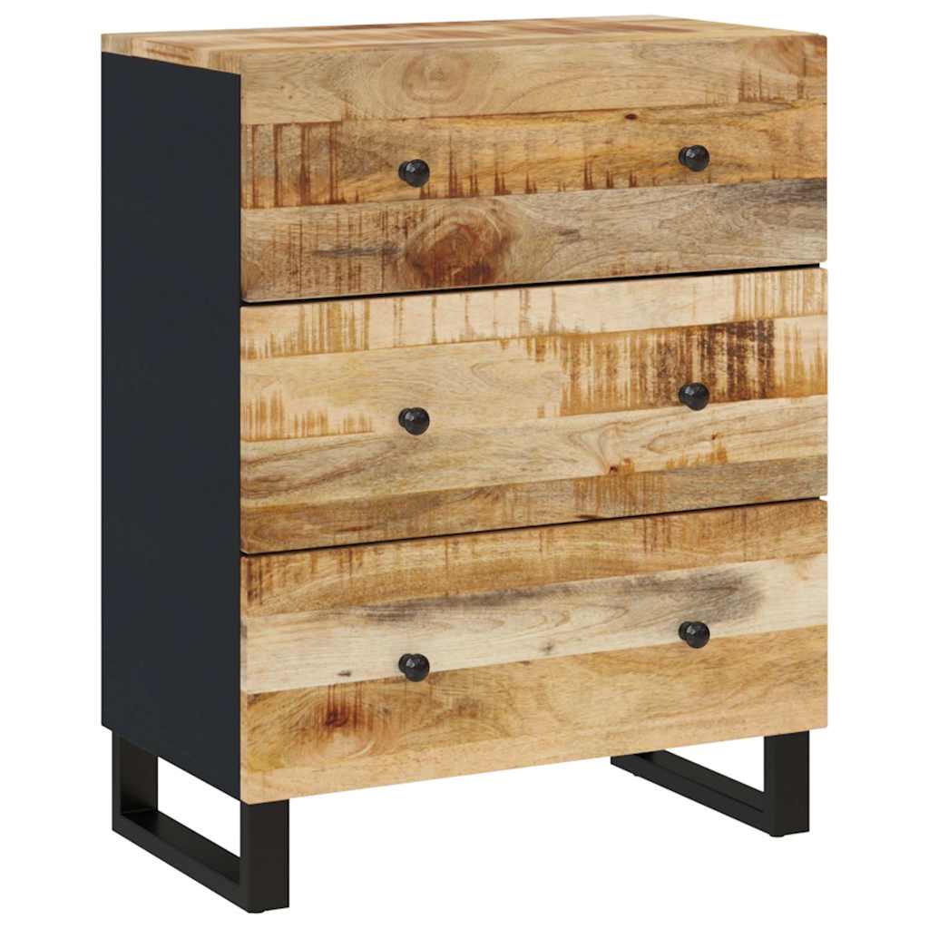 vidaXL Sideboards 2 pcs 60x33x75 cm Rough Mango Wood 5