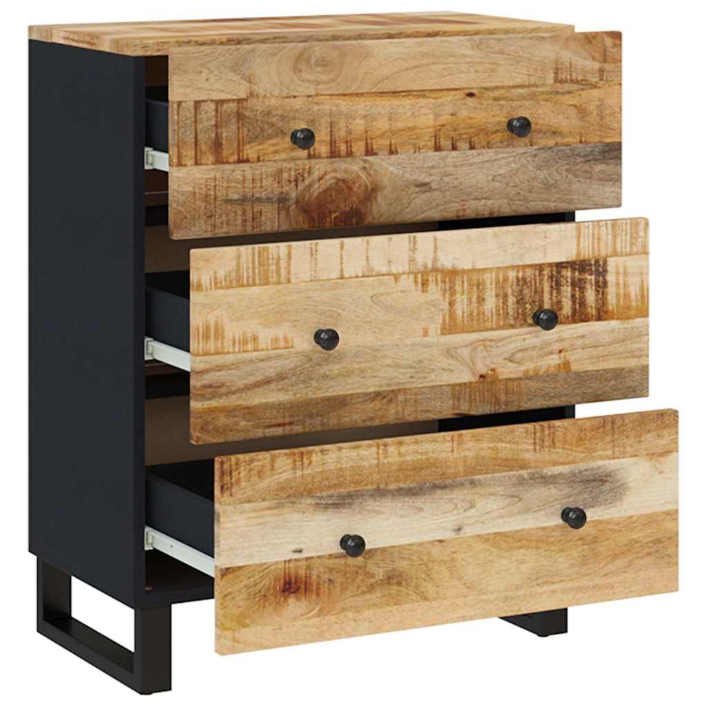vidaXL Sideboards 2 pcs 60x33x75 cm Rough Mango Wood 6