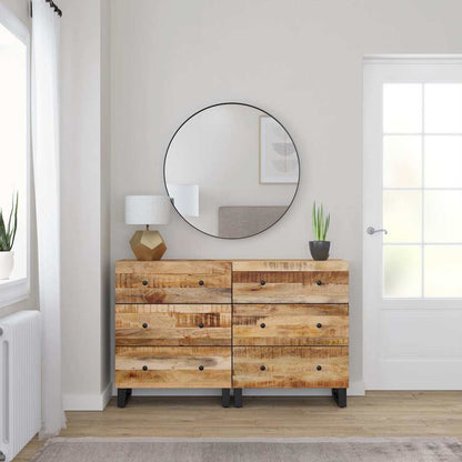 vidaXL Sideboards 2 pcs 60x33x75 cm Rough Mango Wood 1