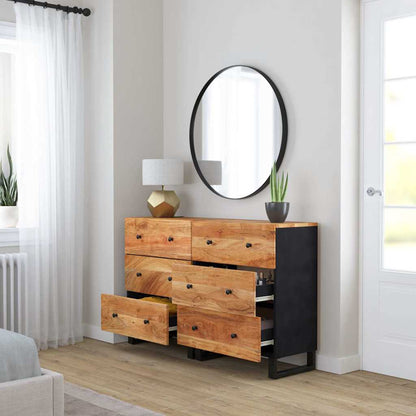 vidaXL Sideboards 2 pcs 60x33x75 cm Solid Wood Acacia 3