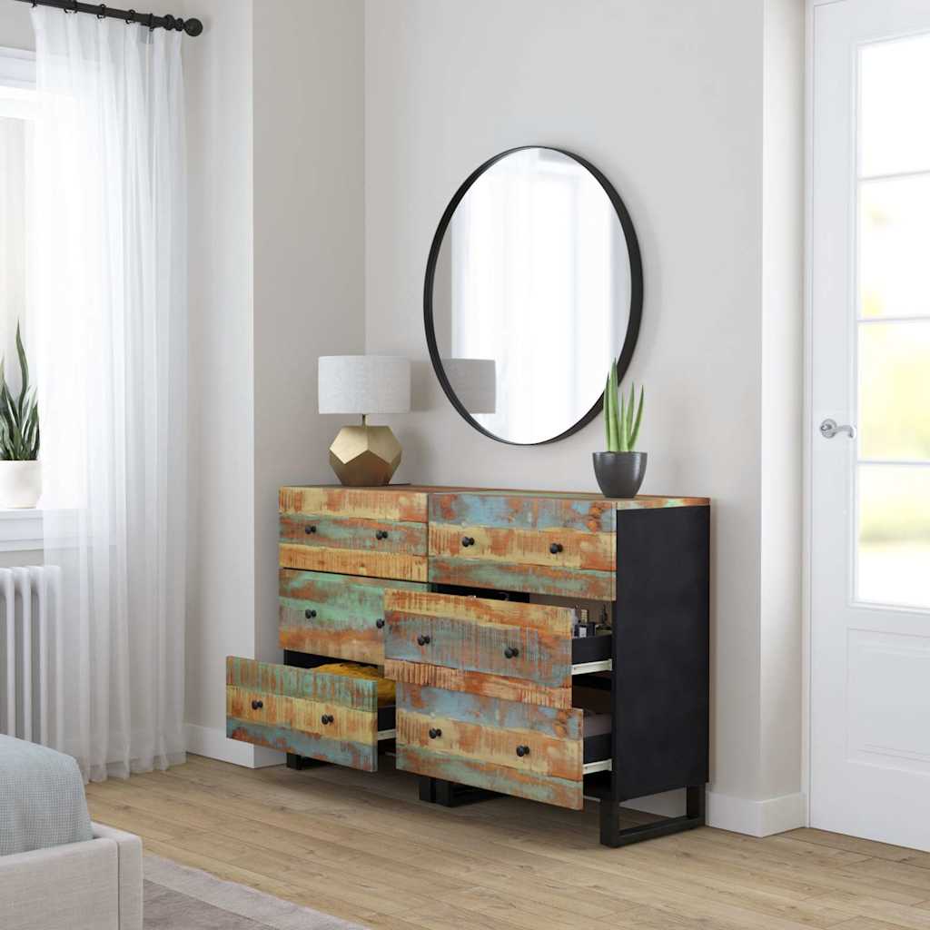 vidaXL Sideboards 2 pcs 60x33x75 cm Solid Wood Reclaimed 3