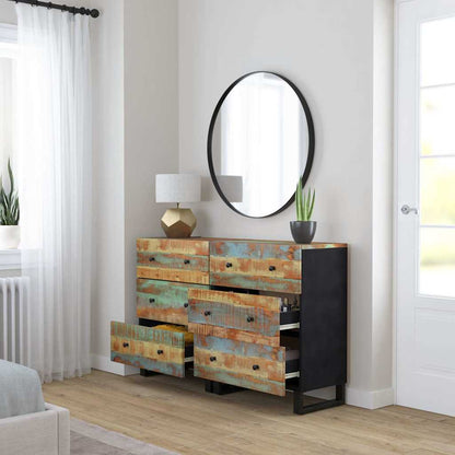 vidaXL Sideboards 2 pcs 60x33x75 cm Solid Wood Reclaimed 3