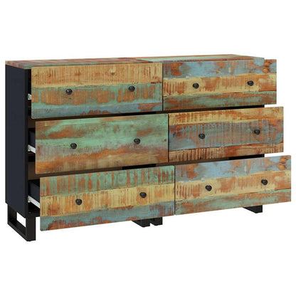 vidaXL Sideboards 2 pcs 60x33x75 cm Solid Wood Reclaimed 4