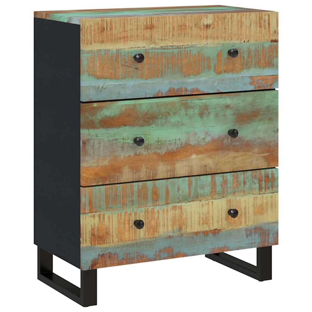 vidaXL Sideboards 2 pcs 60x33x75 cm Solid Wood Reclaimed 5