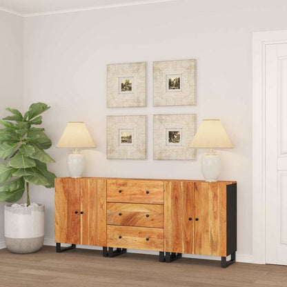 Sideboards 3 pcs Acacia wood
