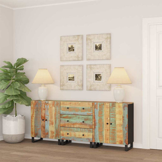 Sideboards 3 pcs Reclaimed wood