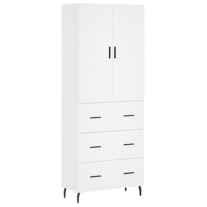 vidaXL Highboard White 69,5x34x180 cm Engineered Wood 2