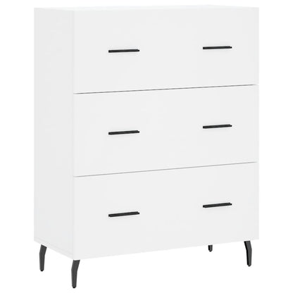 Highboard 69.5x34x180 cm Engineered Wood 3 Drawers White