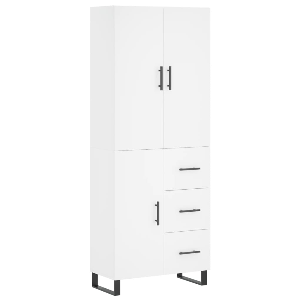 vidaXL Highboard White 69,5x34x180 cm Engineered Wood 2