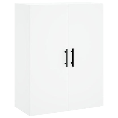Highboard 69.5x34x180 cm Engineered Wood 1 Wood Door 3 Drawers White
