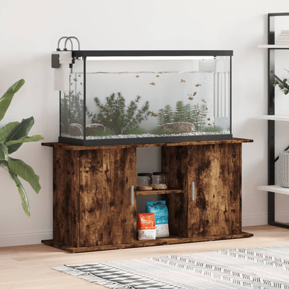 Aquarium Stand Engineered Wood Depth 41 cm Smoked oak 121 cm