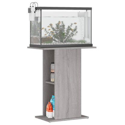 Aquarium Stand 60,5x36x72,5 cm Engineered Wood Grey sonoma 60.5 cm